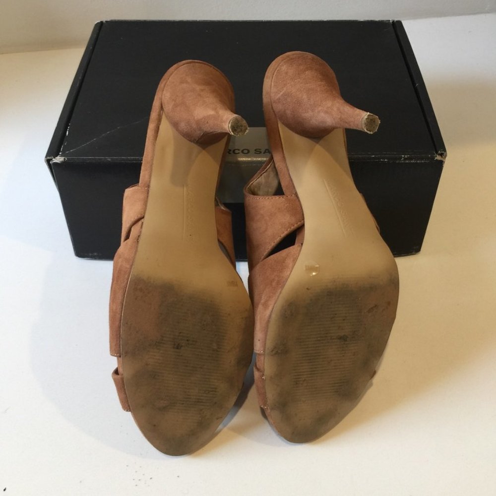 Real Suede Marco Santi Paola Sandals/Heels - Picture 6 of 7